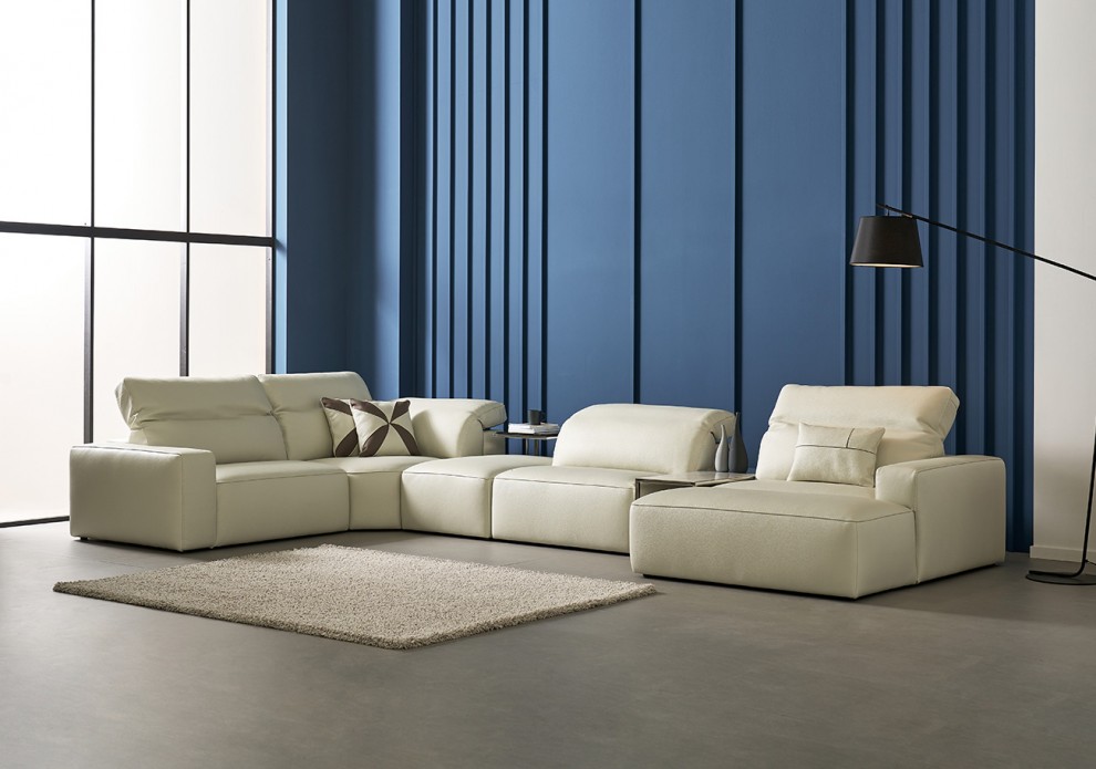 [전시] 막시모 6인용 대코너 카우치형 명품 가구 소파