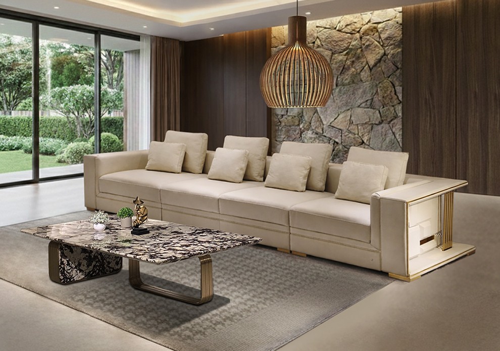 피닉스 세미에닐린 소가죽 4인/6인용 명품 가구 소파