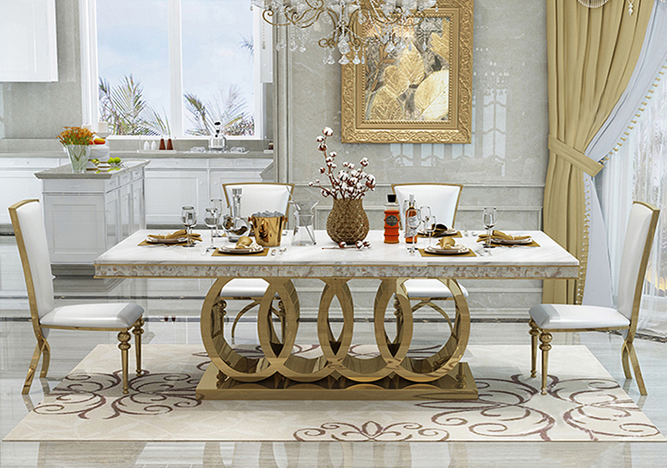 아이네 대리석 4인/6인/8인용 명품 식탁 세트