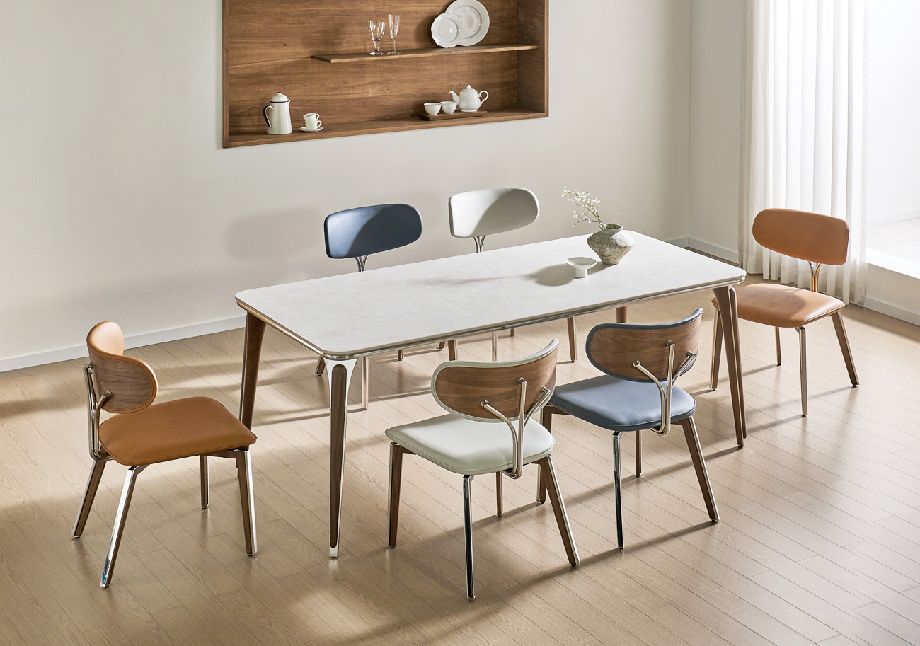 뉴 제이슨 세라믹 4인/6인용 식탁 세트