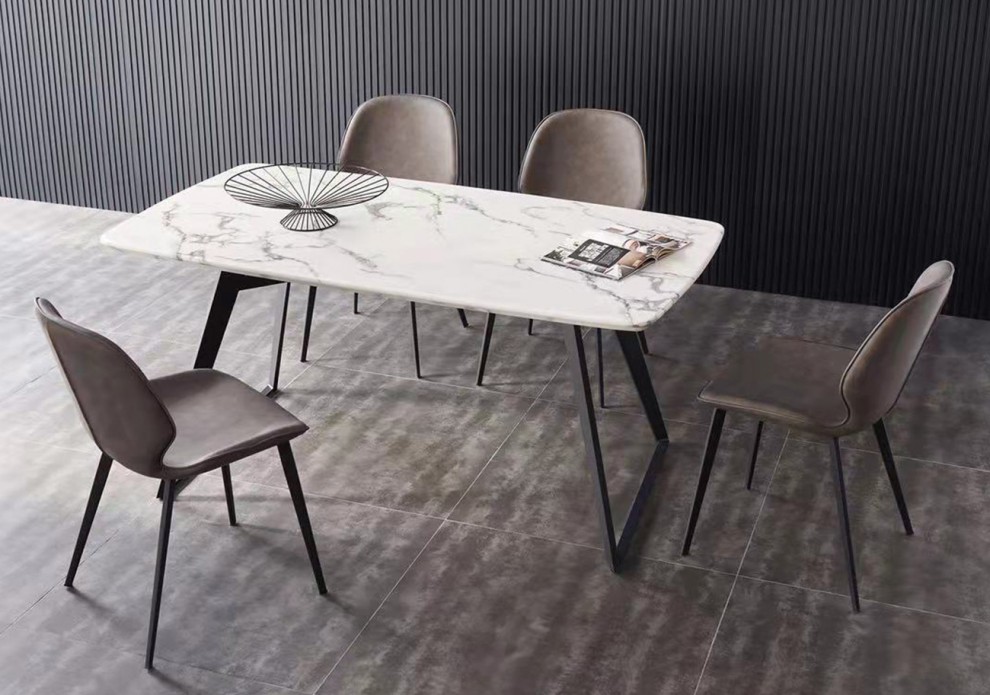 [전시] 메르시 비앙코 대리석 6인용 식탁세트